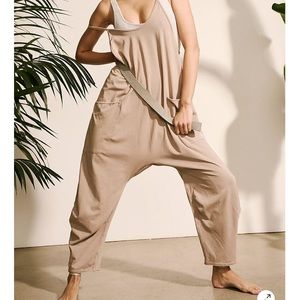 Free People hotshot onesie in Mocha Latte
